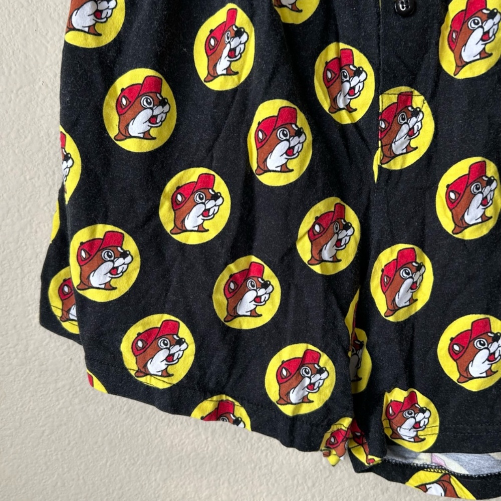 Shorts Boxer Style Bucee's Logo all over Black Red Yellow by Bucee's Child Large - Picture 4 of 12